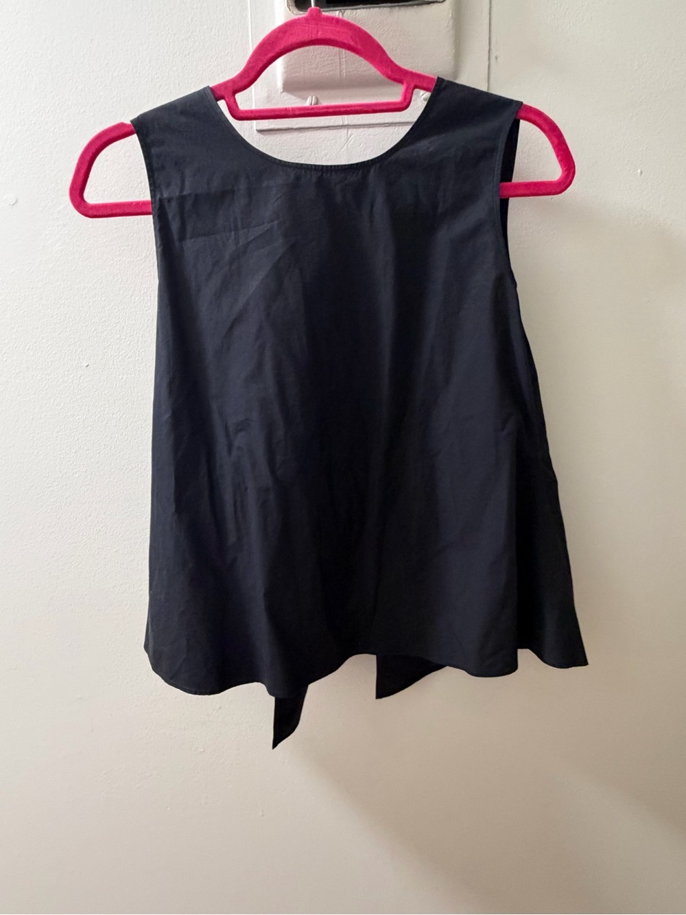 Jil Sander Black Backless Tie-Back Sleeveless Top - Picture 3 of 4